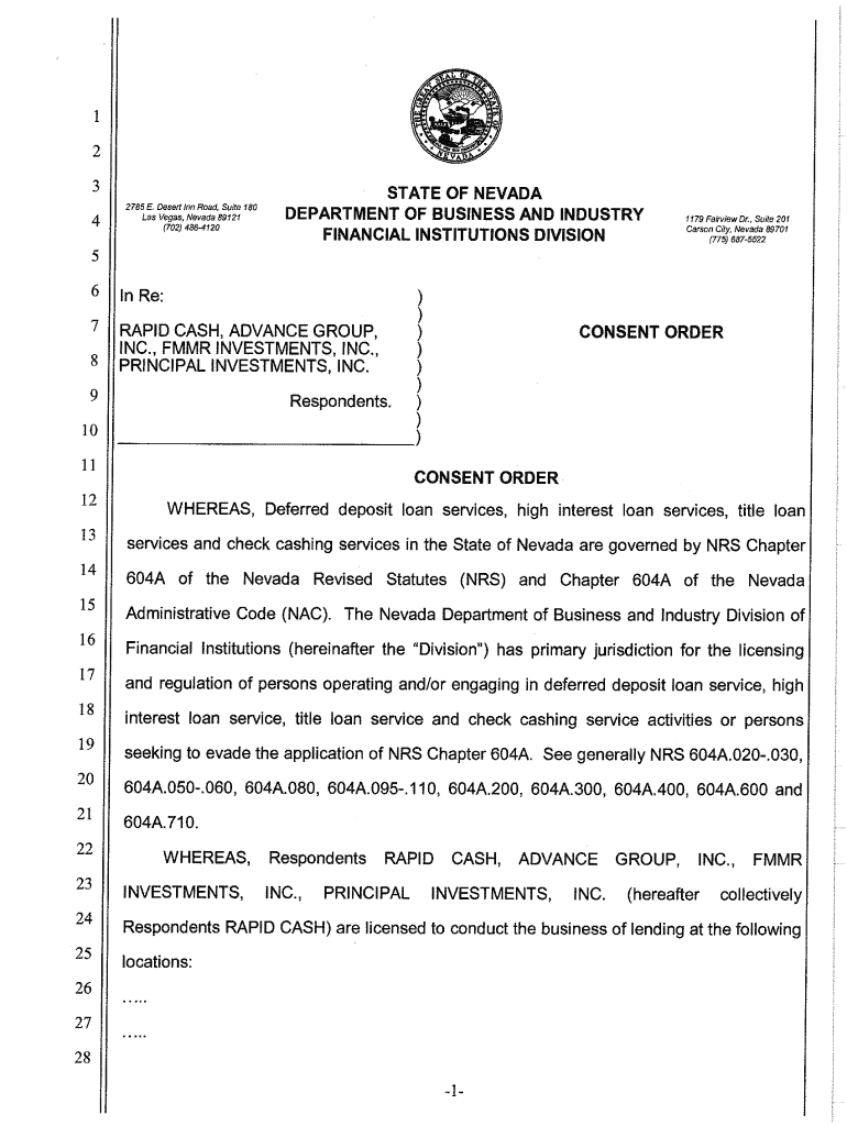 Location Stated above Fid State Nv  Form