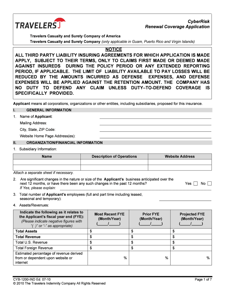 Wrap Private Company Master Small Business Coverage Application  Form