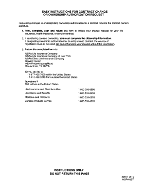 Usaa Title Department  Form