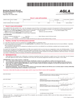 Aig Loan Application Form