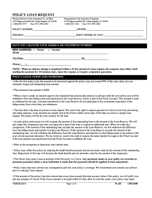 Surrender with Westernl Reserve Life Assurance Form