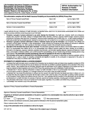 HIPAA Release Form Ohio