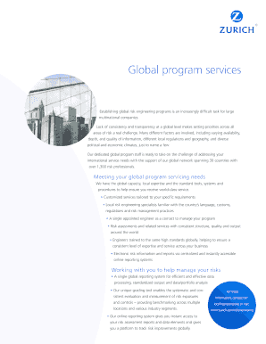 Zurich Risk Engineering  Form