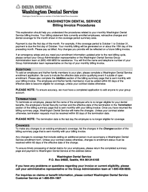 Fillable Dental Invoice  Form