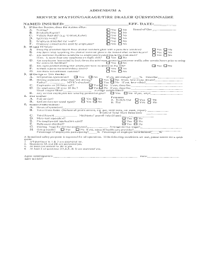 Addendum a for Workers Wells Fargo Insurance Services  Form