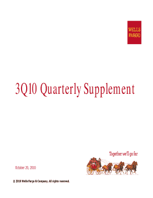 3Q10 Quarterly Supplement  Form