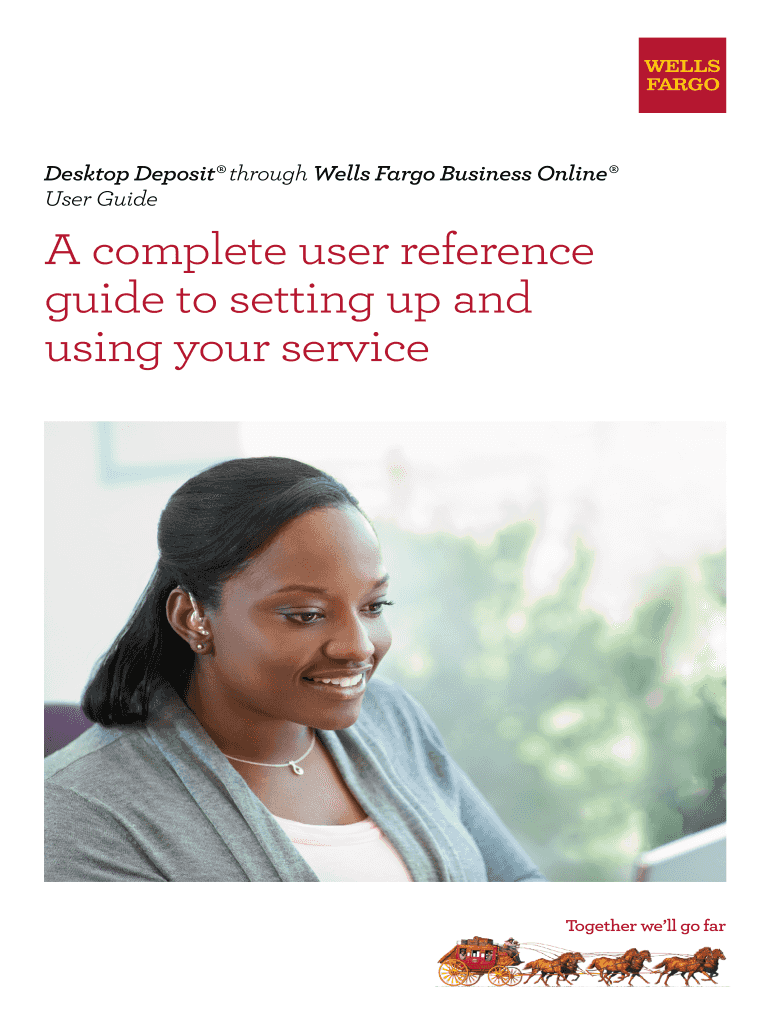 Desktop Deposit User Guide Wells Fargo  Form