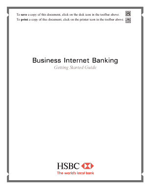 Getting Started Guide HSBC Bank USA  Form