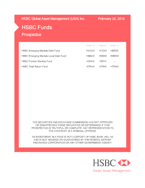 Additional Information Investor Funds HSBC