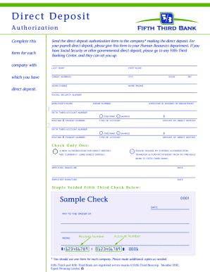 Fifth Third Bank Statement Generator  Form