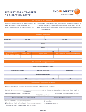 Ing Transfer Form