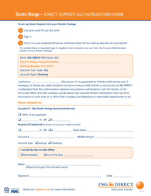 Ing Direct Sign in  Form