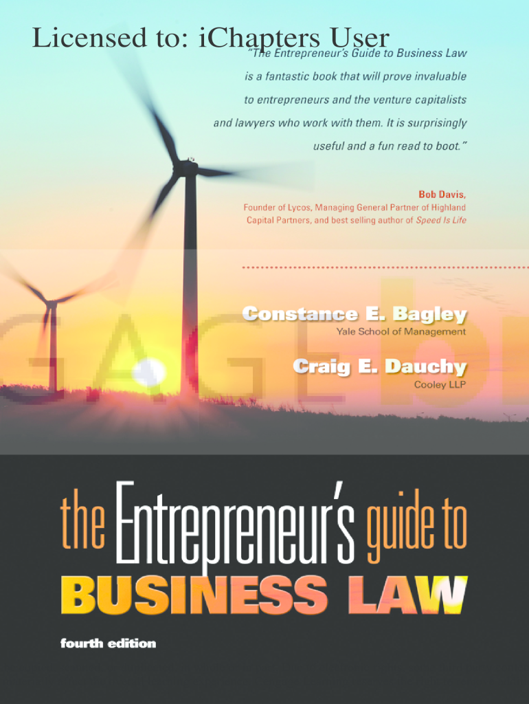 The Entrepreneur&#039;s Guide to Law and Strategy PDF  Form