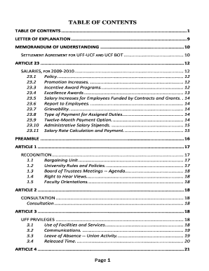 Collective Bargaining Ucf Form