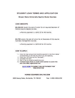 Promissory Note Tuition Fee Reason  Form