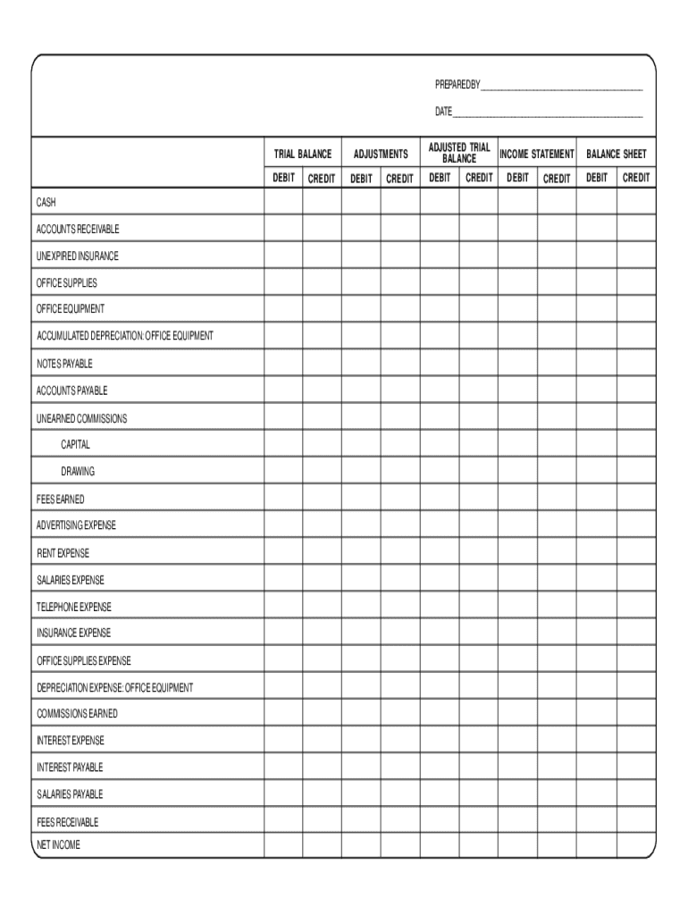 Debit Credit Fill in Form