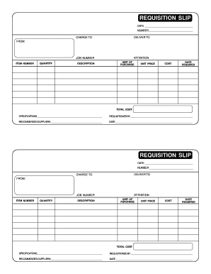 Payment Requisition Form