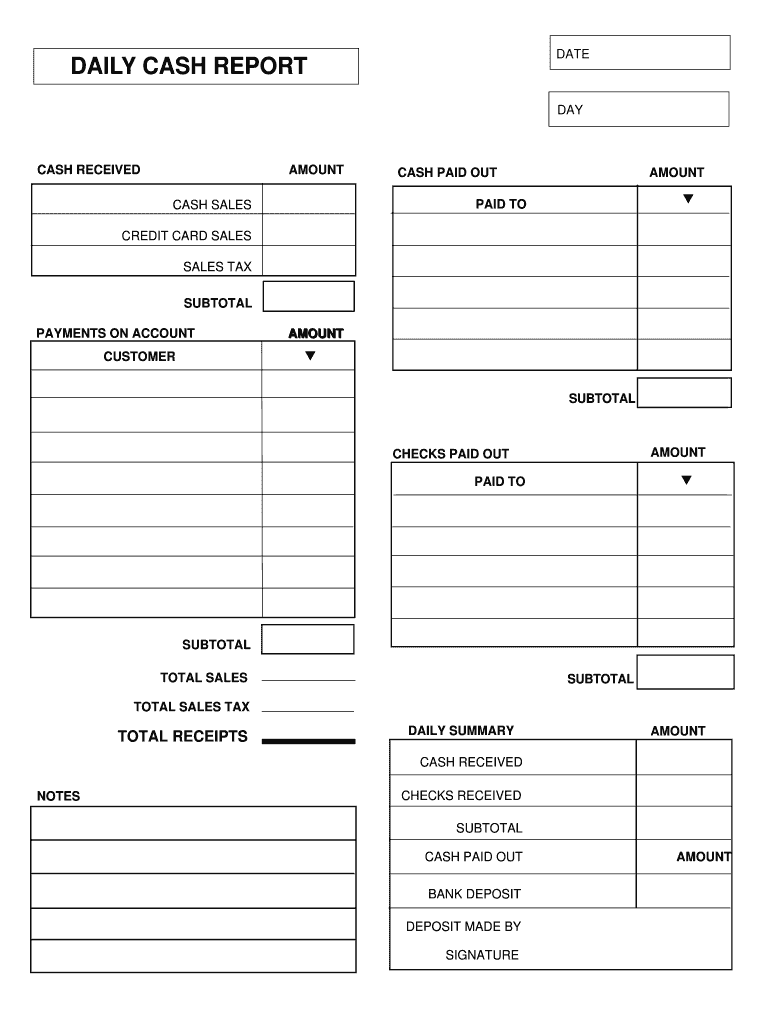 Format Cash Collection Using pdfFiller