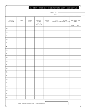 Form 4562 Worksheet