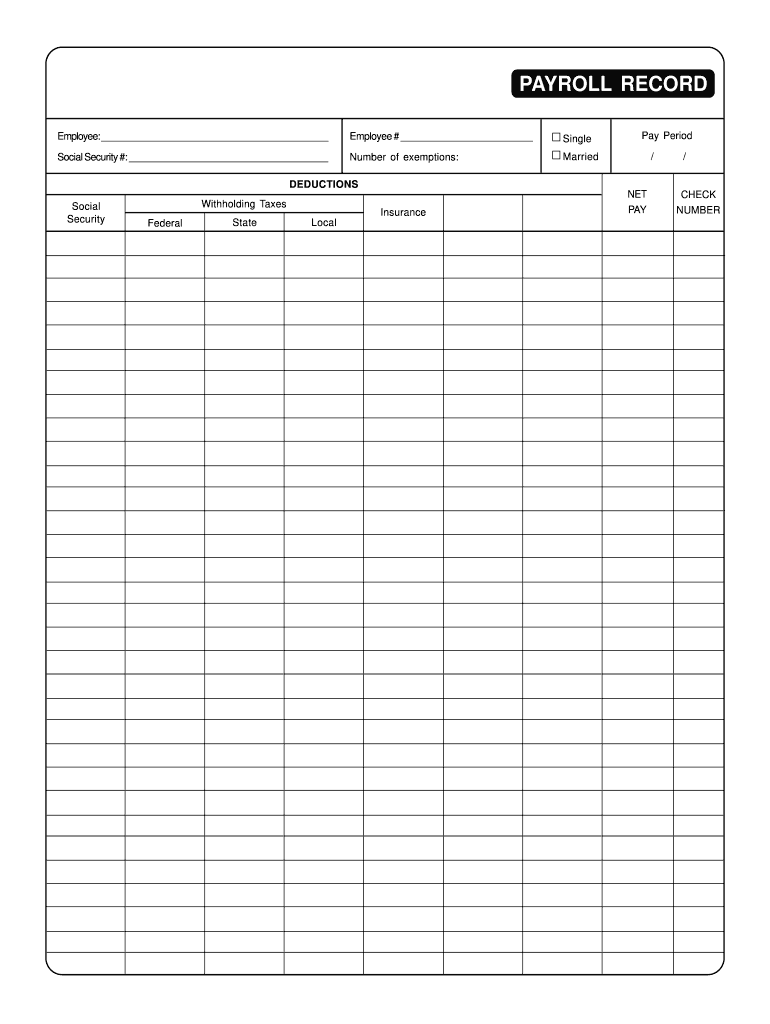 Payroll Sheet Template from www.signnow.com