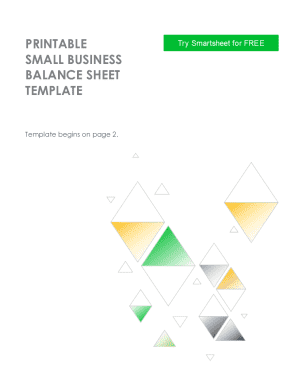 Printable Bank Balance Sheet  Form