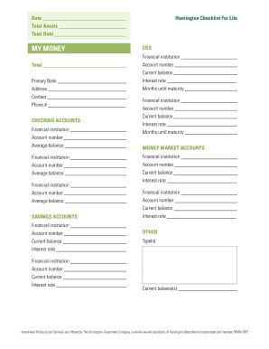 Huntington Bank Beneficiary Form