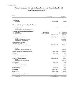 Deutsche Bank Statement Sample  Form