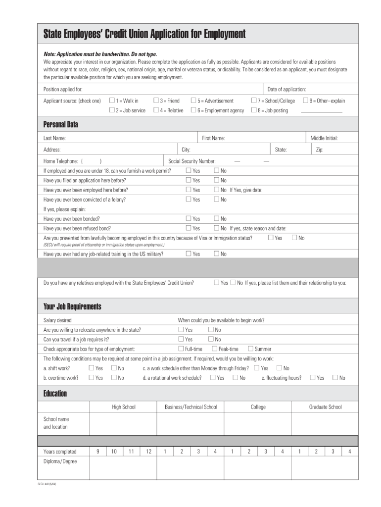 Ncsecu Member Access  Form