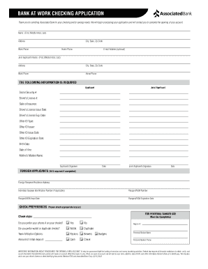Bank Check PDF  Form