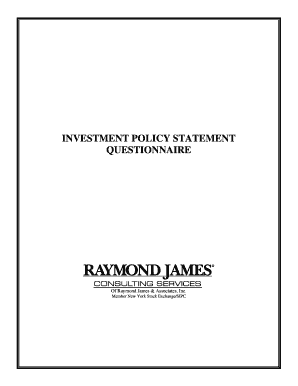 Investment Policy Statement Template Word  Form