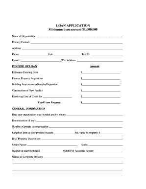 Bank Loan Form