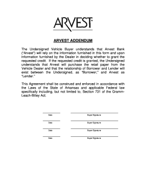 Arvest PDF Form