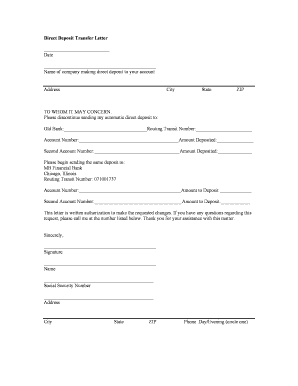 Mb Financial Direct Deposit  Form