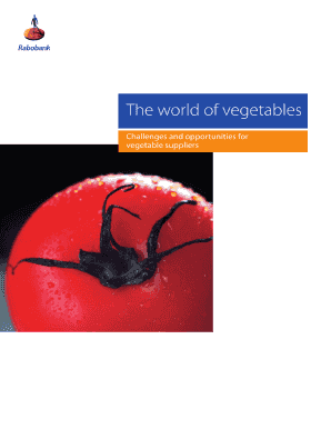 The World of Vegetables Rabobank Form