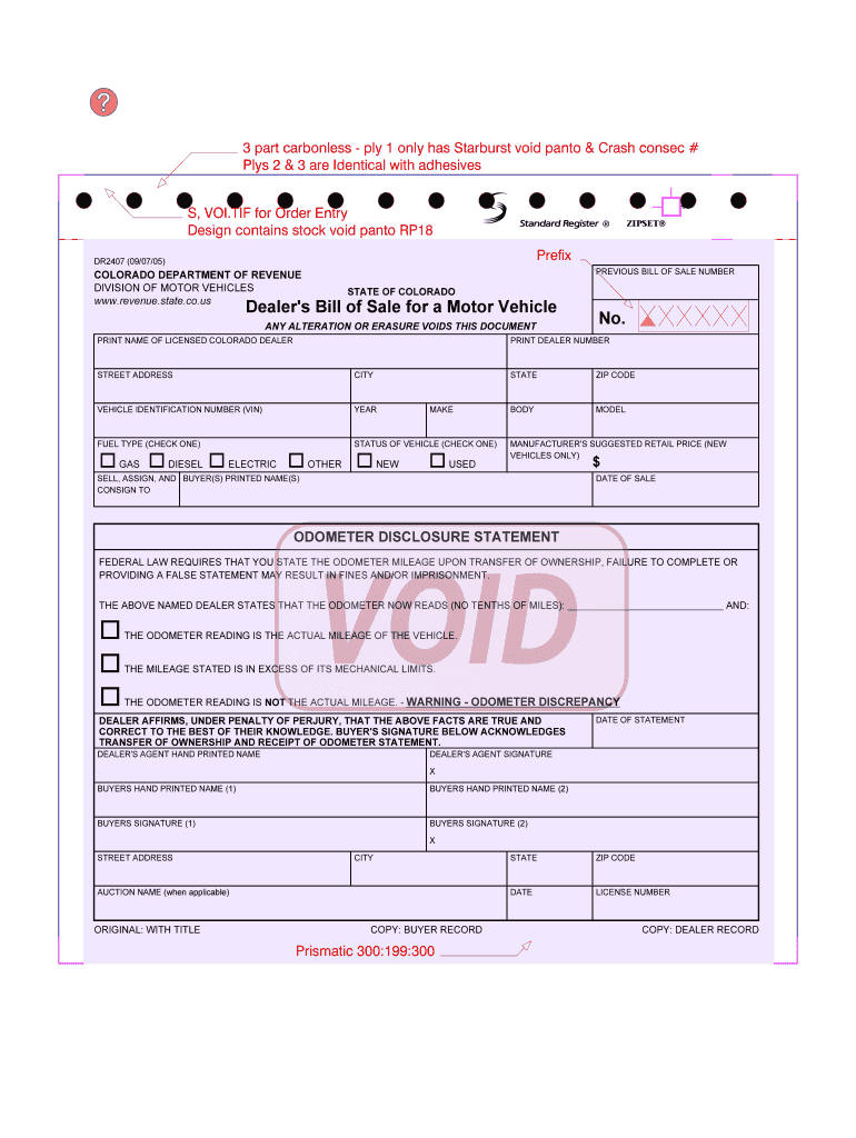 Dr 4709 Colorado Department of Revenue  Form