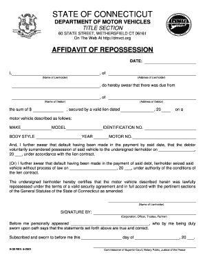 Ct Repo Form