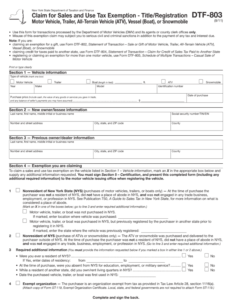  Dtf 803 Form 2014