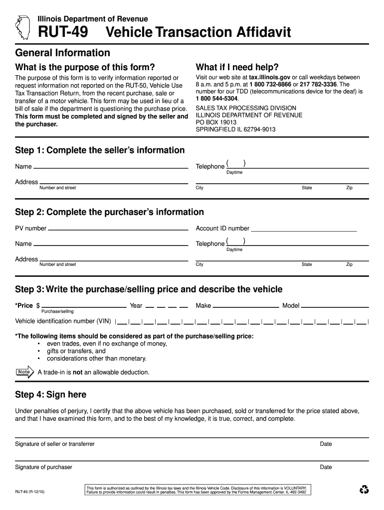 Rut 49  Form