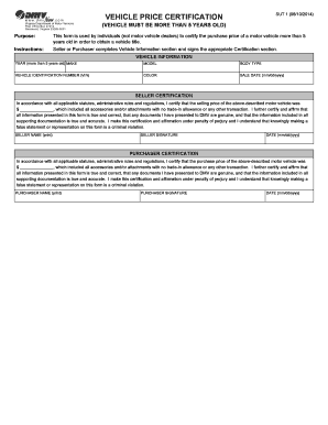 Cadillac Escalade Dealer Bill of Sale PDF Form