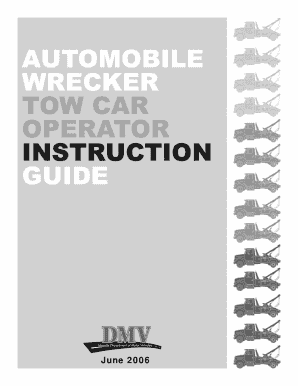 Nevada DMV Wrecker and Tow Manual Revised June Nsla Nevadaculture  Form