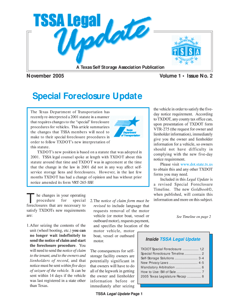 Legal Update November  Txssa  Form