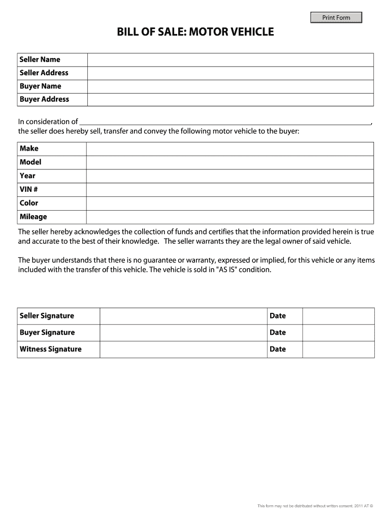 Breanna: Form For A Bill