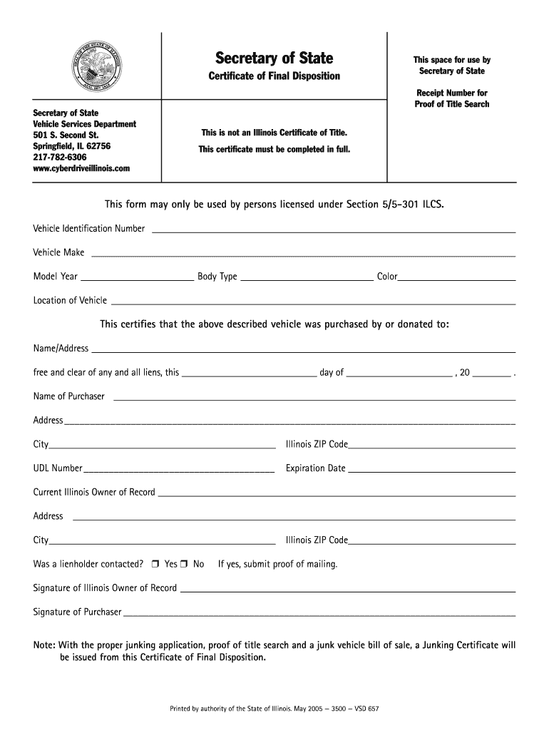  Illinois Disposition 2005-2024