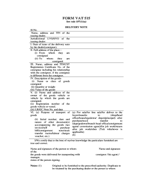 Vat515 Form