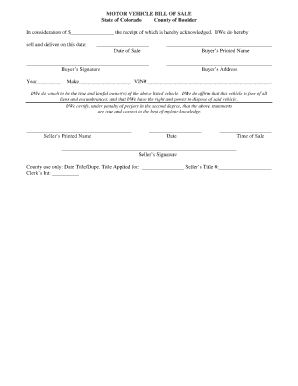 Boulder County Dmv  Form