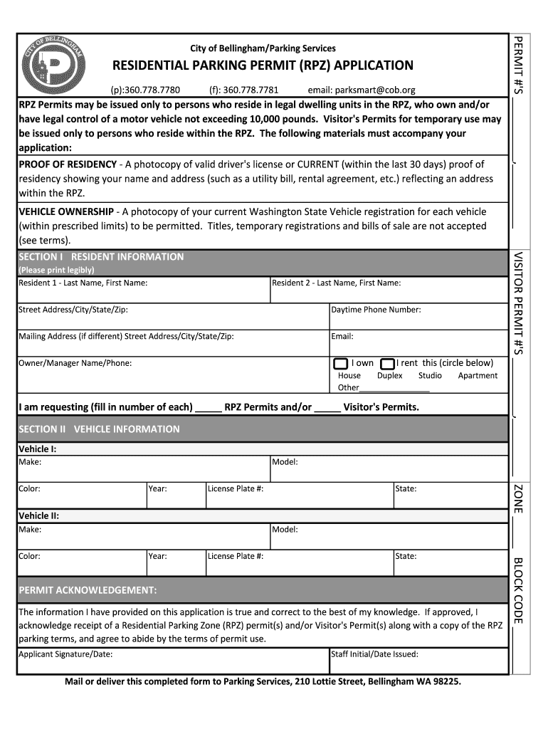  Rpz Application Bellingham Wa Price Form 2012-2024