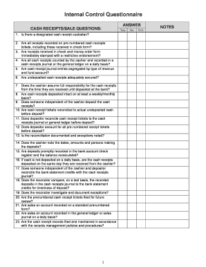 Cash Receipt Fillable Form