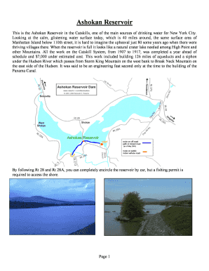 Ny Reservoir Fishing Permit  Form