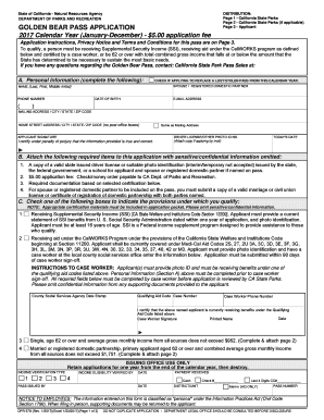 Golden Bear Pass Application  Form
