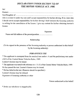 How to Fill Form 4 for Driving Licence